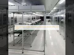 Softwall Klasse 10000 Downflow Cleanroom Booth met LED-verlichting